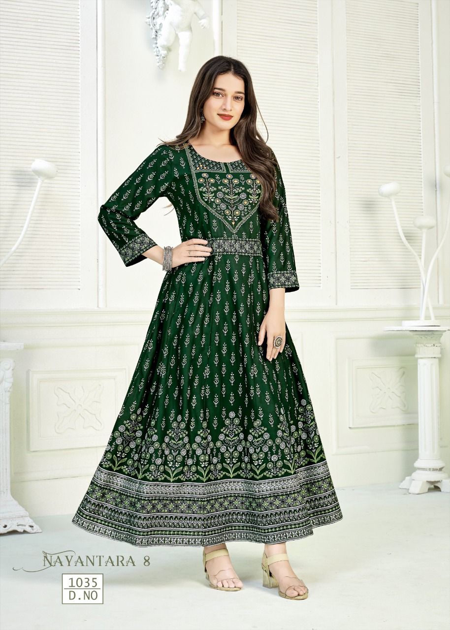 Banwery Nayanthara 8 New Designer Fancy Festival Wear Long Kurti Collection